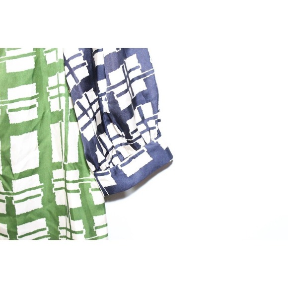 ✨2/$20 Anthropologie Maeve 100% Silk Abstract Shift Dress Broken Blocks 4 H13909 - Picture 5 of 11